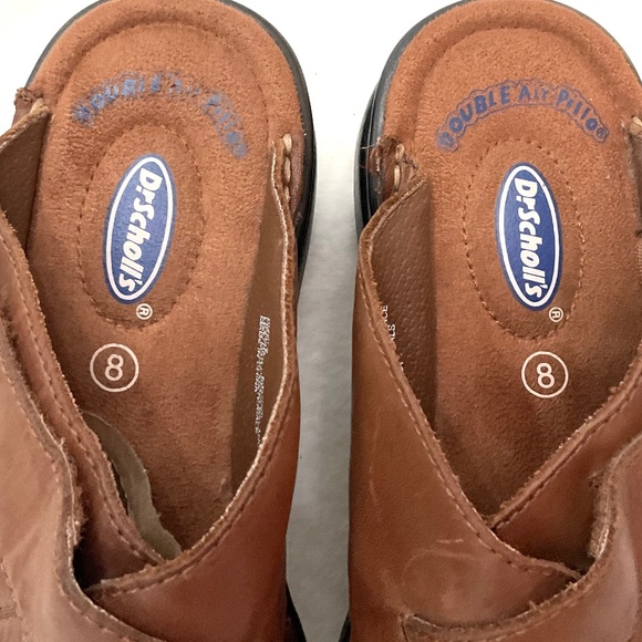 Dr Scholl's Megan Double Air Pillow Slip On Comfort Mule  Clog Leather Size 8 - Picture 5 of 15